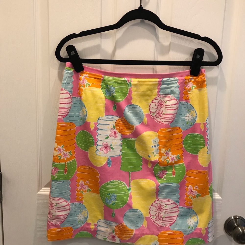 Lilly Pulitzer size 6 Lantern Print Women's Skirt